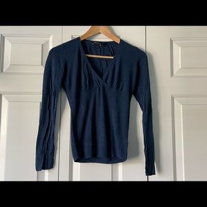 The Limited Navy Long-sleeve Top